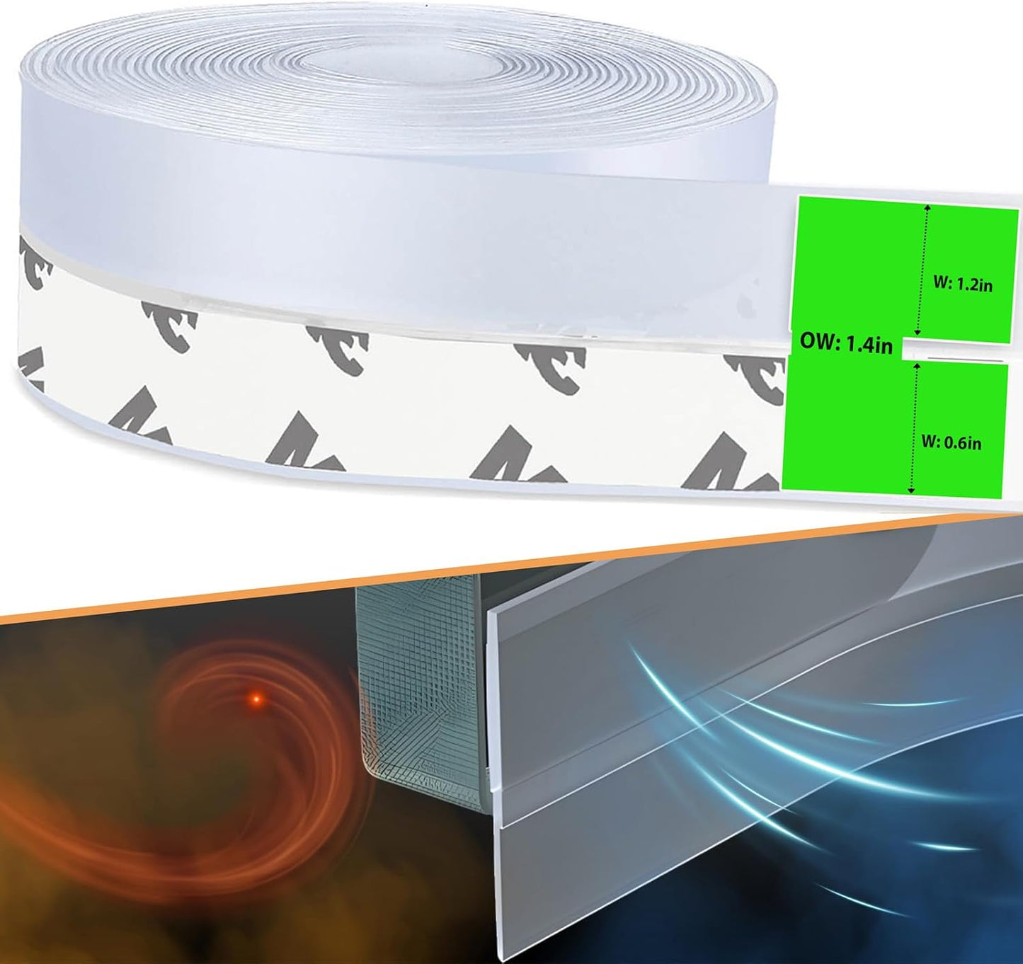Adhesive Door Sealing Strip(5M)